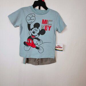 Disney Junior Mickey Boys 18 Month T-Shirt‎ Short Set NWT
